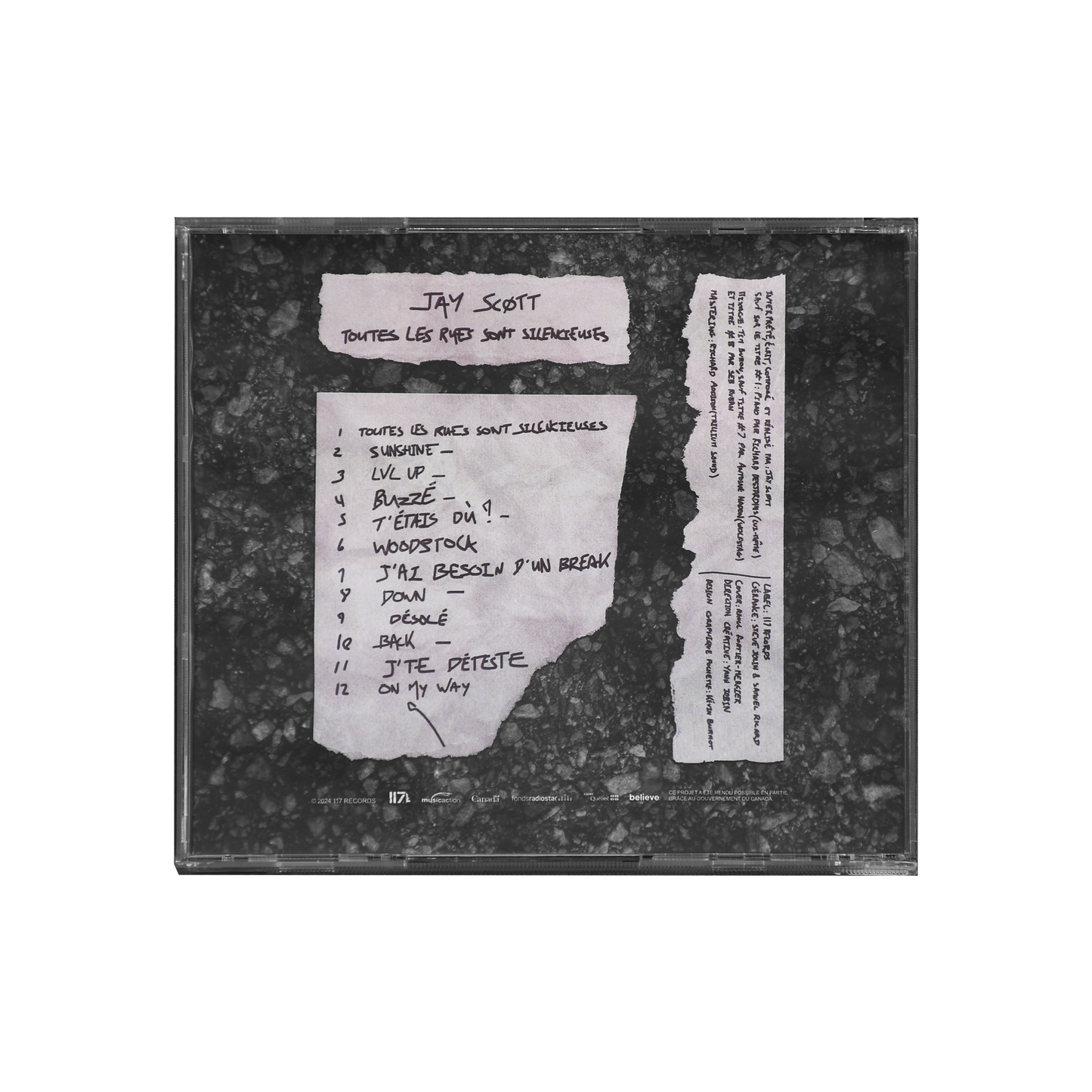 Toutes les rues sont silencieuses - CD (autographié et numéroté)