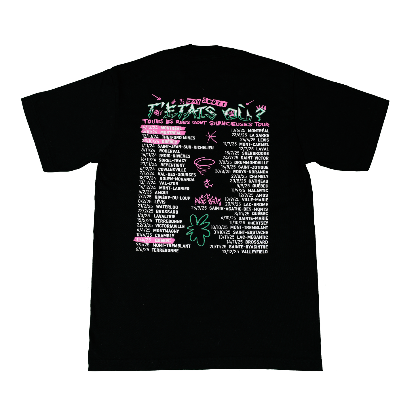 T-shirt Tournée TLRSS (Jay Scøtt)